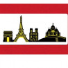 Paris City Skyline Stencil, 2 Stück für süsse Motive
