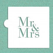 Stencil Mr & Mrs 