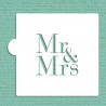 Mr & Mrs Stencil für eine süsse Nachricht auf Ihren Desserts