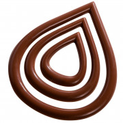 Chocolate mold for drops decorations