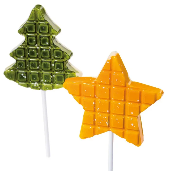 Chocolate mold Lollipop Christmas, 8 pieces
