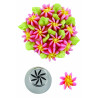 Pinwheel flower piping nozzle, large