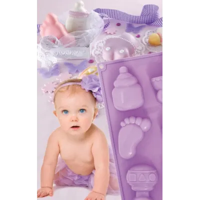 Silikonbackform Baby für süsse Desserts in sechs Formen