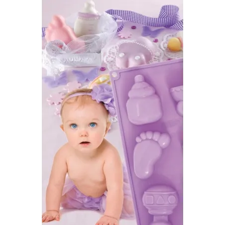 Baby Silicone Baking Mould for Sweet Desserts in Six Shapes