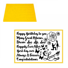 Silikonbordürenmatte Calligraphy Celebration für edle Aufschriften