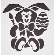 Stencil Easter bunny