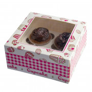 Scatola di 4 cupcake