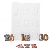 Chocolate mold numbers 0 to 9