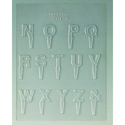 Schokoladenform Buchstaben N bis Z