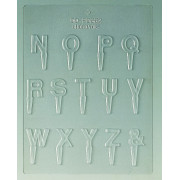 Chocolate mold letters N to Z