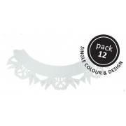 Cupcake Wrapper Doves White, 12 pezzi