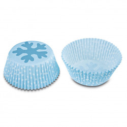 Cupcake Förmchen Eiskristall, 50 Stück