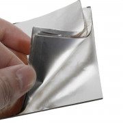 Feuille d'aluminium chocolat argent, 150 pièces