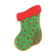 Tagliabiscotti a forma di calza natalizia