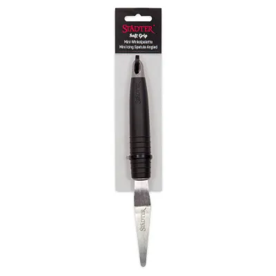 Winkelspatel Mini mit Softgrip Griff zum glatten Einstreichen von Torten