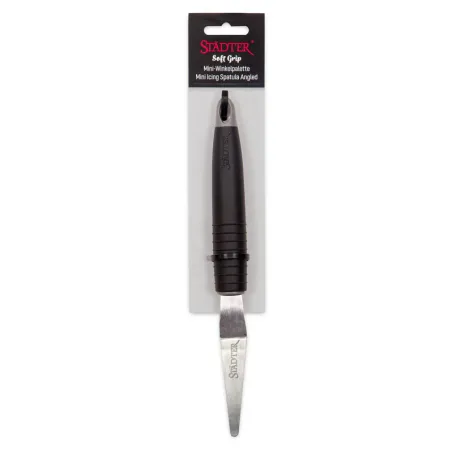 Spatule coudée Mini avec manche Softgrip pour étaler la pâte à gâteau en douceur
