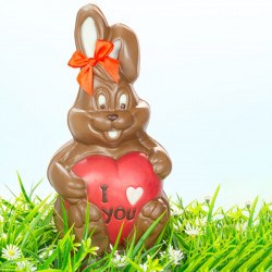 Schokoladenform I love You Hase für süsse Schokoladenfiguren