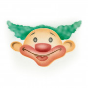 Airbrush Schablone Clown