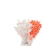 Flower pollen small (pearl, orange), 288 pieces