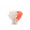Flower pollen small (pearl, orange), 288 pieces