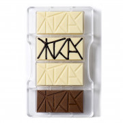 Tablettes de chocolat Moule à motifs, 4 pièces