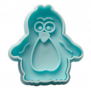 Cookie cutter with ejector penguin