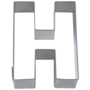 Cookie cutter letter H
