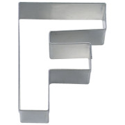 Cookie cutter letter F