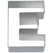 Cookie cutter letter E