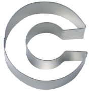 Cookie cutter letter C