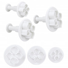 Set hydrangea and lilac cookie cutter, 3 pieces