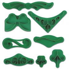 Stucco embossing set, 7 pieces