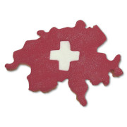 Cookie cutter Switzerland with Swiss cross