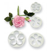 Set of 4 small roses cookie cutter