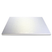 Cake plate rectangular extra strong pearl white 30 x 40 cm