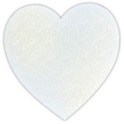 Cake plate heart pearl white Ø 30 cm