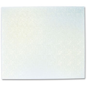 Plateau à tarte rectangulaire blanc perle 35 x 45 cm