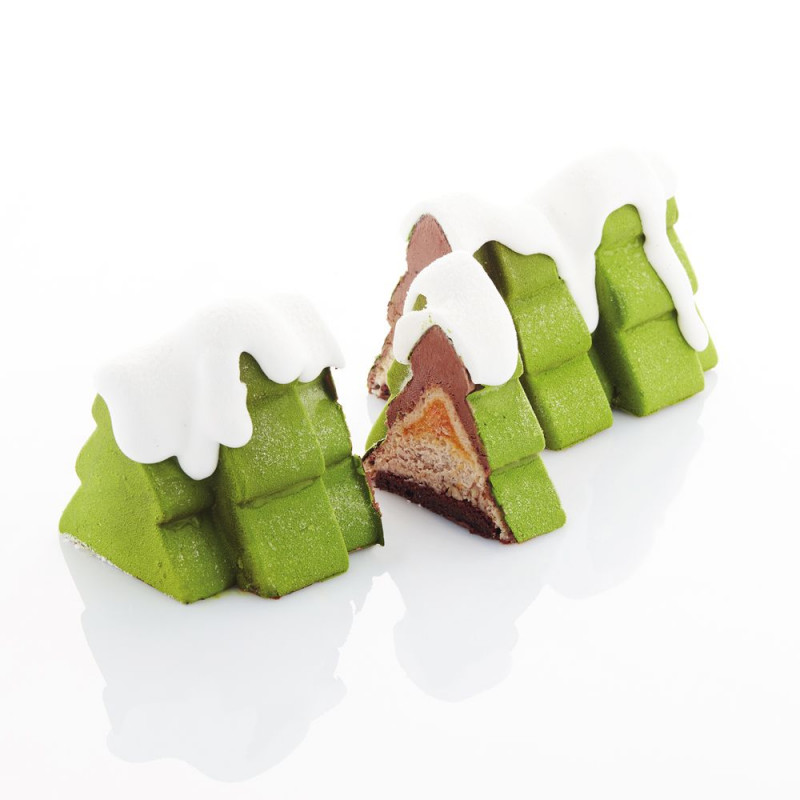 Gâteau de noël - Moule Sapin vert en silicone