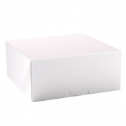 Boîte à gâteaux blanche 18 x 18 x 8 cm