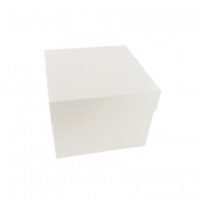 Tortenschachtel Weiss 25.4 x 25.4 x 20 cm