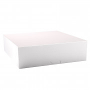 Boîte à gâteaux blanche 28 x 28 x 8 cm