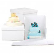 Boîte à gâteaux blanche 41 x 41 x 40 cm