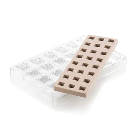 Praline mold square 24 chocolates