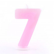 Numero Candela 7 Rosa