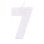 Number candle 7 White