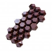 Chocolate bar casting mold honeycomb