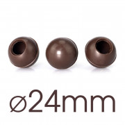 Sphères creuses foncées Ø 24 mm, 63 pièces