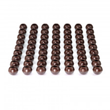 63 Hohlkugeln Dunkel Ø 26 mm für hausgemachte Truffes