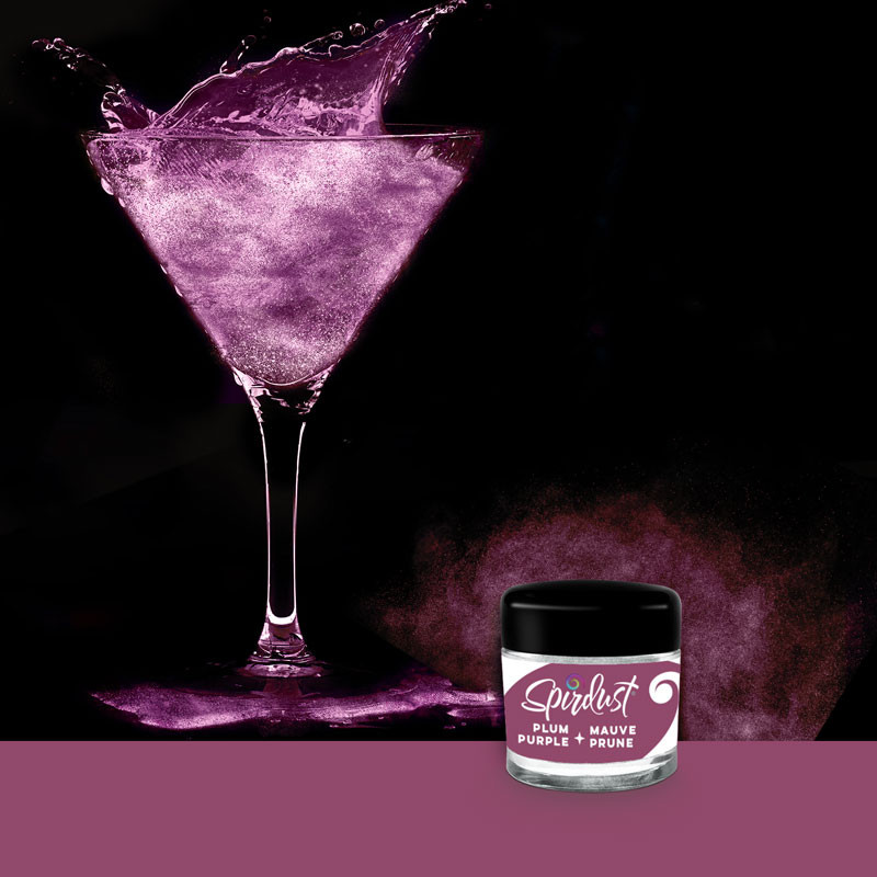 Glitzer für Cocktails Dunkelviolett