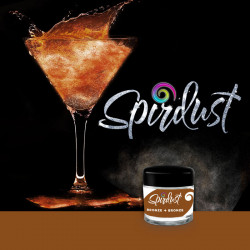 Glitter for cocktails bronze